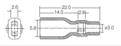 PVC COVER VOOR KABELSCHOENEN TRANSPARANT 4,8MM 2