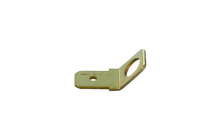 VLAKSTEKER MS ON 45° ENK. TONG 6,3X0,8 4,2MM