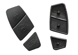 RUBBER PAD VOOR LEGE BEHUIZING 3 KNOPJES