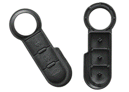 RUBBER PAD VOOR LEGE BEHUIZING 3 KNOPJES