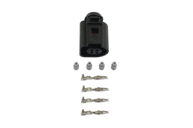 VAG CONNECTOR FEMALE OE: 4B0973712 4-WAY + TERMINALS EN SEALS (5 SETS)