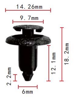 CLIP TOYOTA OE: 9046706133C0 2