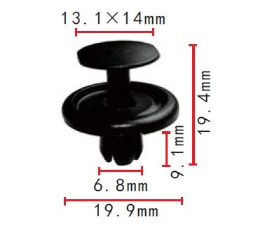 CLIP TOYOTA OE: 9046707214 2