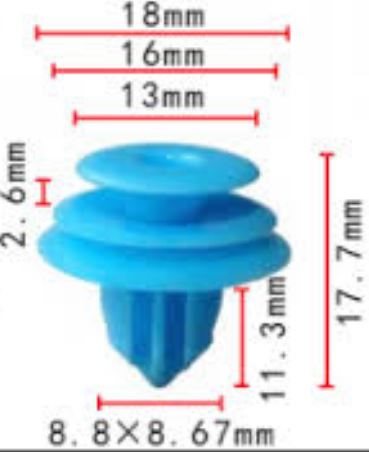CLIP TOYOTA-LEXUS OE: 9046710167, 88970345, 909130077 2
