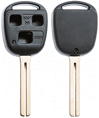 AUTOSLEUTEL LEGE BEHUIZING EXC 3 KNOPJES