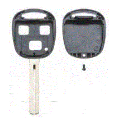 AUTOSLEUTEL LEGE BEHUIZING EXC 3 KNOPJES 2