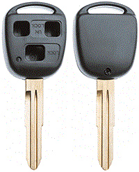AUTOSLEUTEL LEGE BEHUIZING EXC 3 KNOPJES