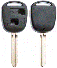 AUTOSLEUTEL LEGE BEHUIZING EXC 2 KNOPJES