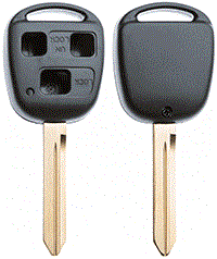 AUTOSLEUTEL LEGE BEHUIZING EXC 3 KNOPJES