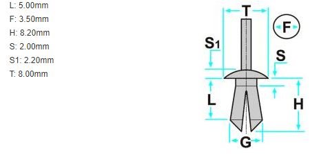 CLIP AUDI, SEAT, SKODA, VW OE: 113857117B, 697207, A0019902492 2