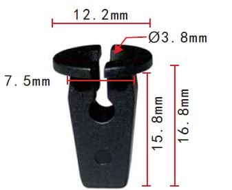 CLIP VAG OE: 6N0809966A 3