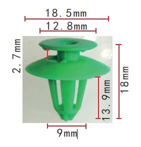 CLIP VAG OE: 2E1827649, A0119887678 2