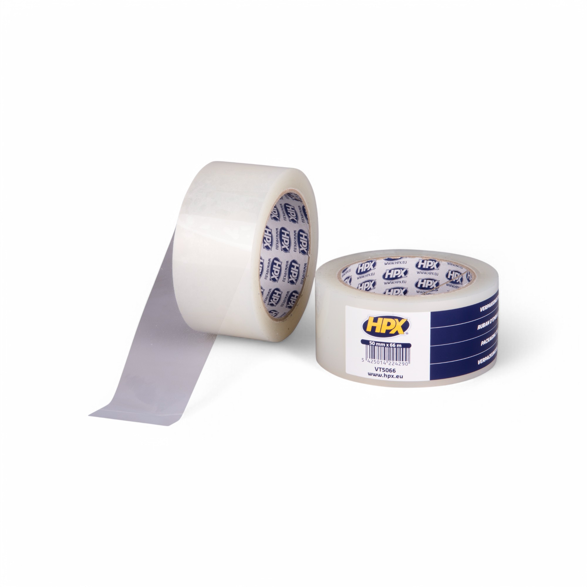HPX VERPAKKINGSTAPE - TRANSPARANT 50MMX66M