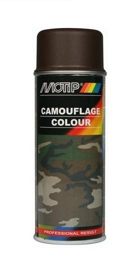 MOTIP PEINTURE DE CAMOUFLAGE BRUN BOUE RAL 8027 400ML