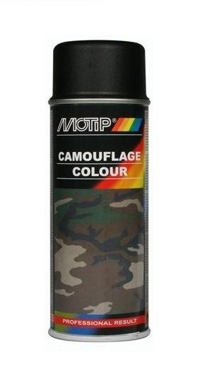 MOTIP PEINTURE DE CAMOUFLAGE NOIR RAL 9021 400ML