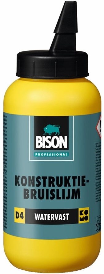 BISON PROFESSIONAL D4 KONSTRUKTIE-BRUISLIJM FLACON BRUIN (TRANSPARANT)