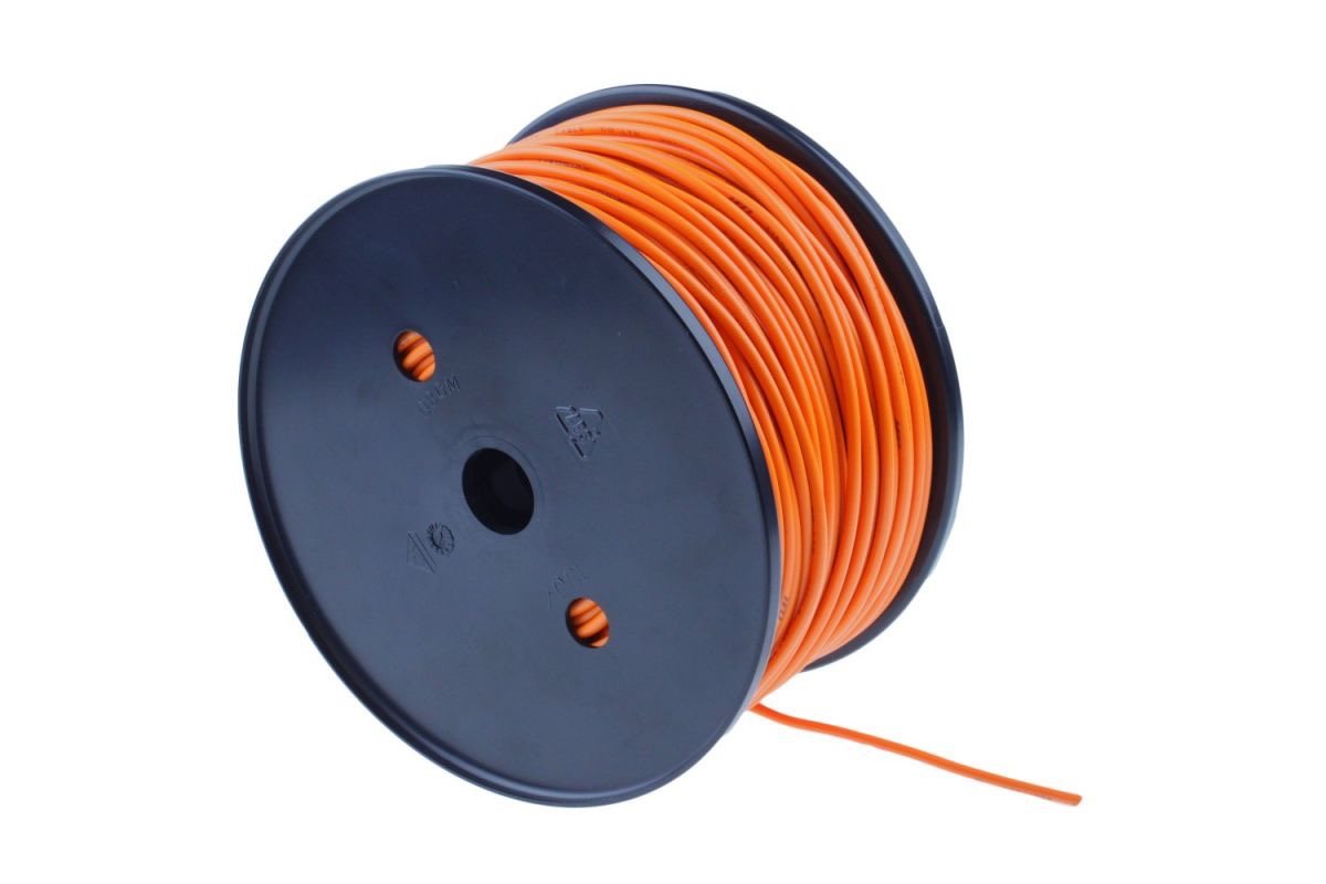 ENKELADERIGE KABEL PVC 1,0MM2 ORANJE (1M-100/ROL) 2