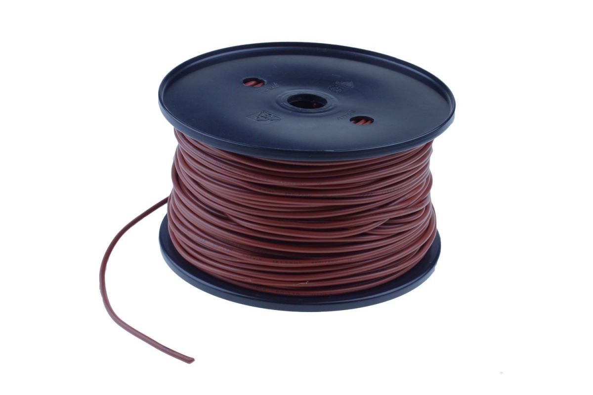 ENKELADERIGE KABEL PVC 1,0MM2 BRUIN (1M-100/ROL) 2