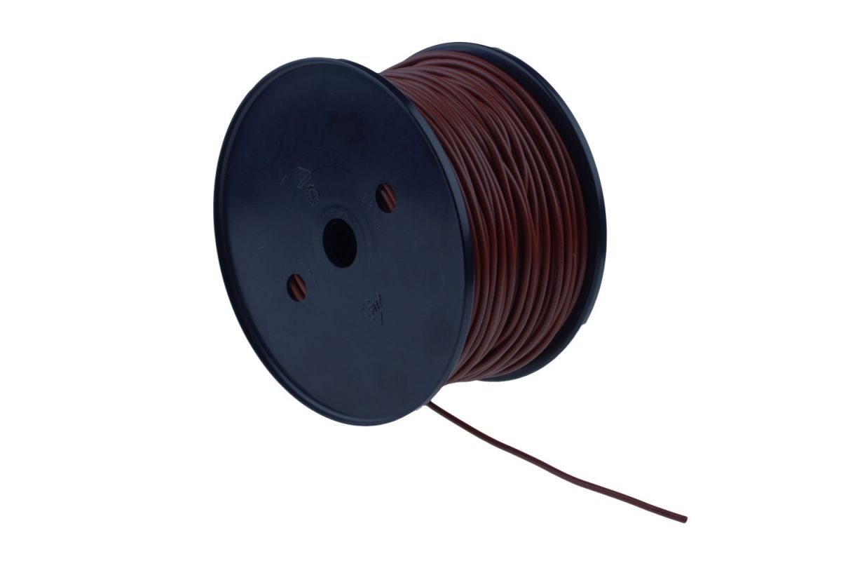 ENKELADERIGE KABEL PVC 1,0MM2 BRUIN (1M-100/ROL) 3