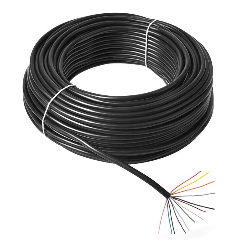 MEERADERIGE KABEL PVC 7X1,5MM2 (6X1,5 + 1X2,5) ROND ZWART (1M-30/ROL)