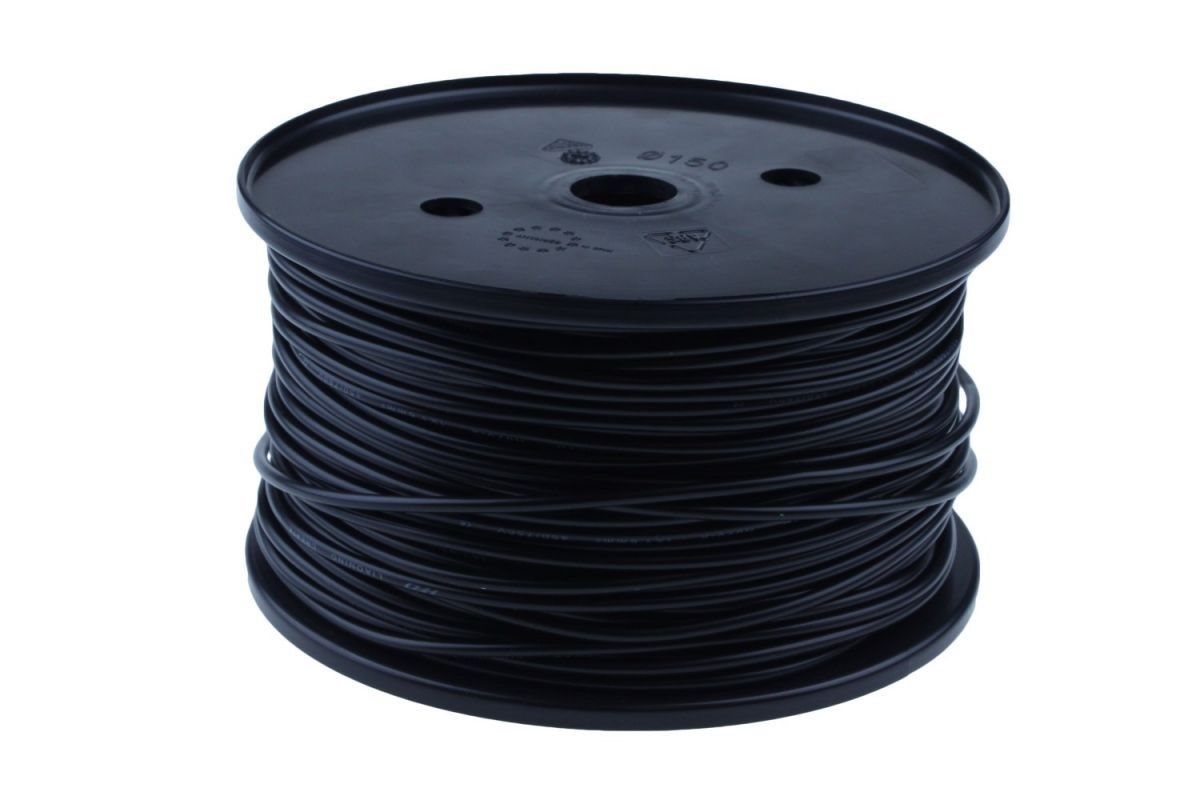 ENKELADERIGE KABEL PVC 6,0MM2 ZWART (1M-300/ROL)