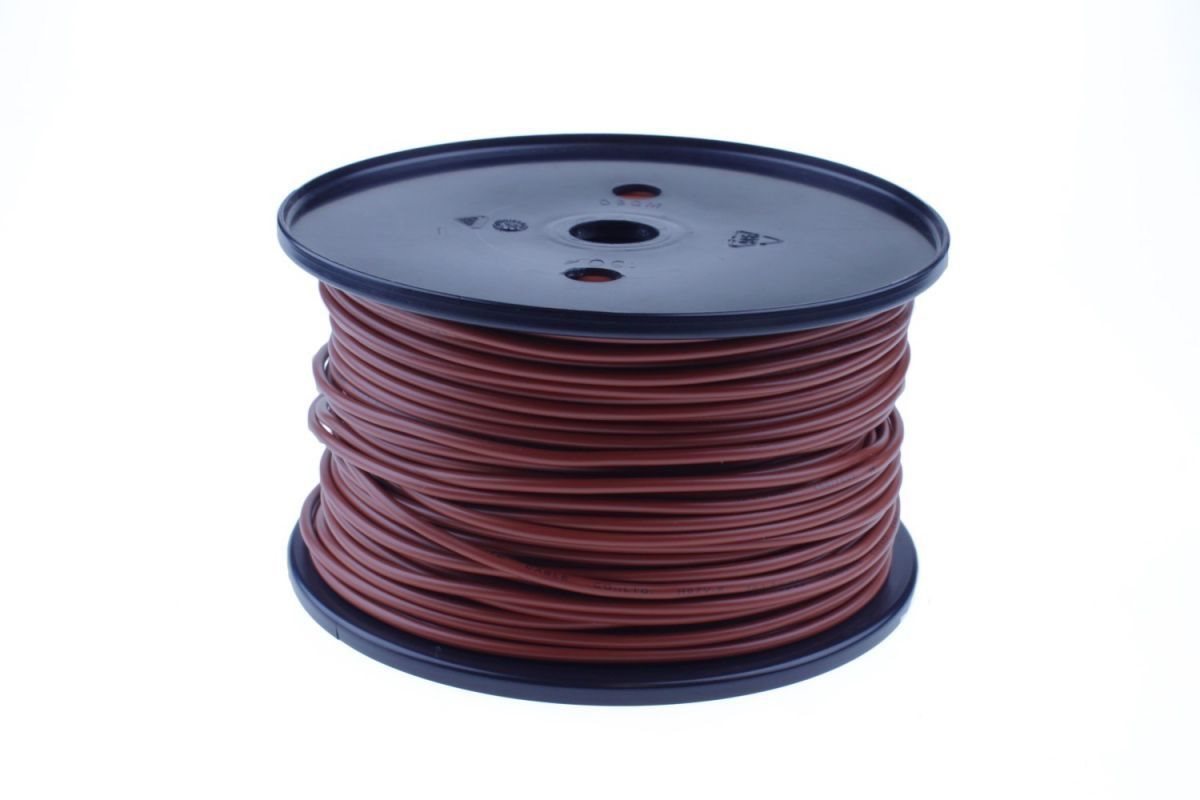 ENKELADERIGE KABEL PVC 6,0MM2 BRUIN (1M-300/ROL)