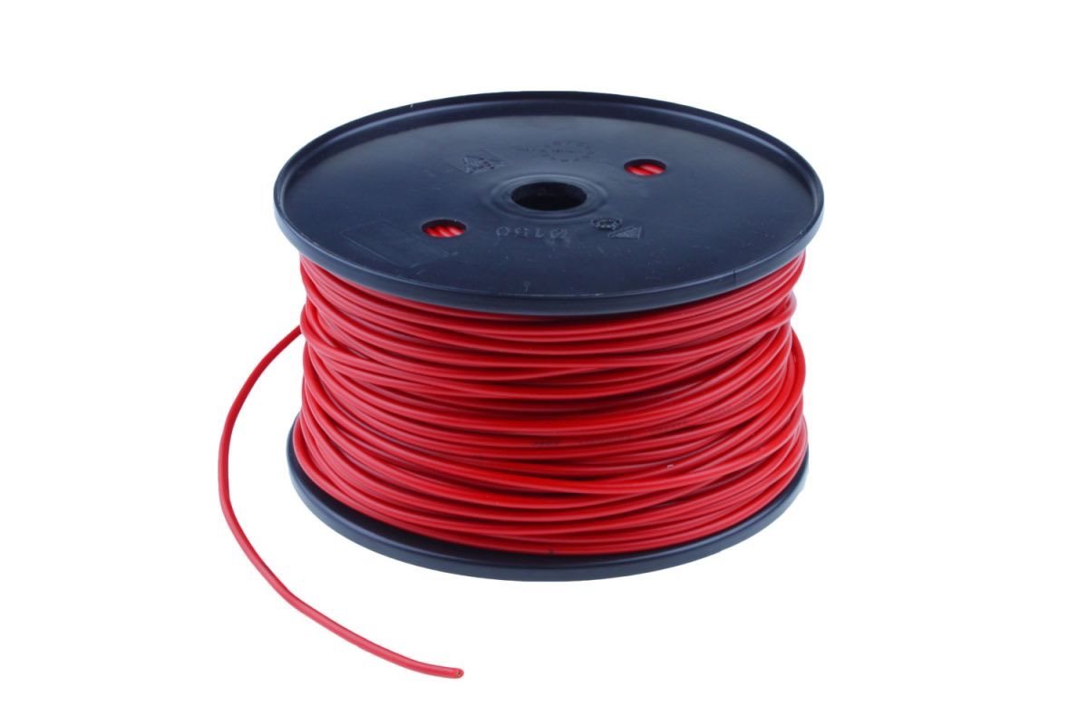 ENKELADERIGE KABEL PVC 1,5MM2 ROOD (1M-50/ROL) 2