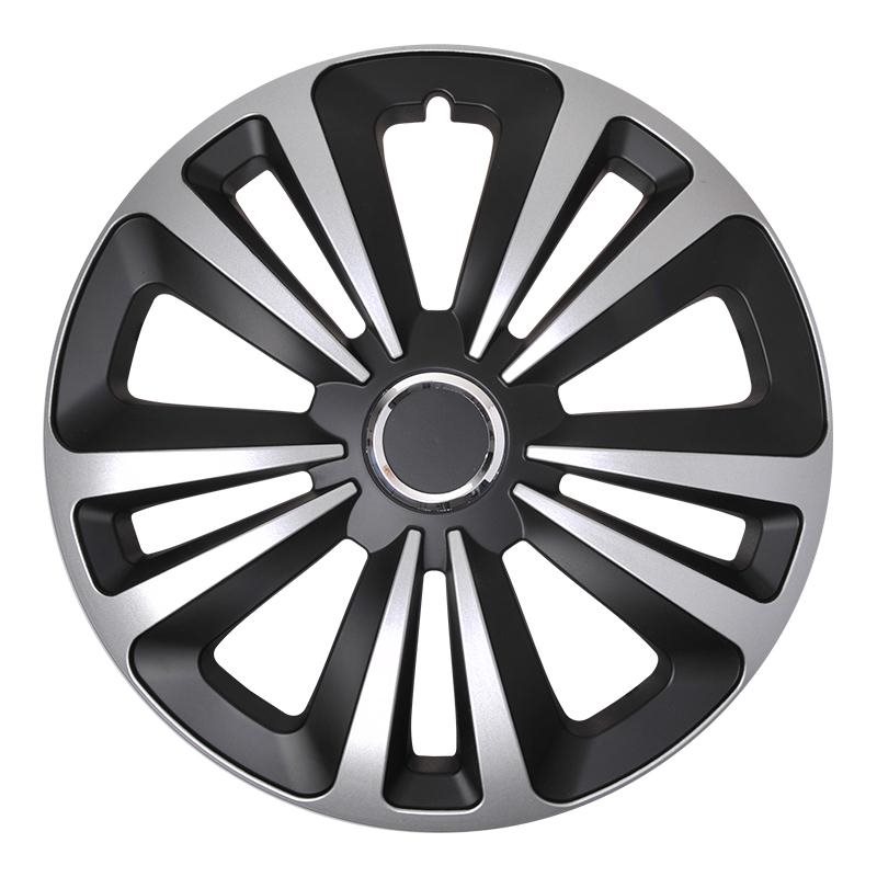 WIELDOPSET TERRA ZILVER/ZWART 16 INCH 4 STUKS IN DISPLAYDOOS