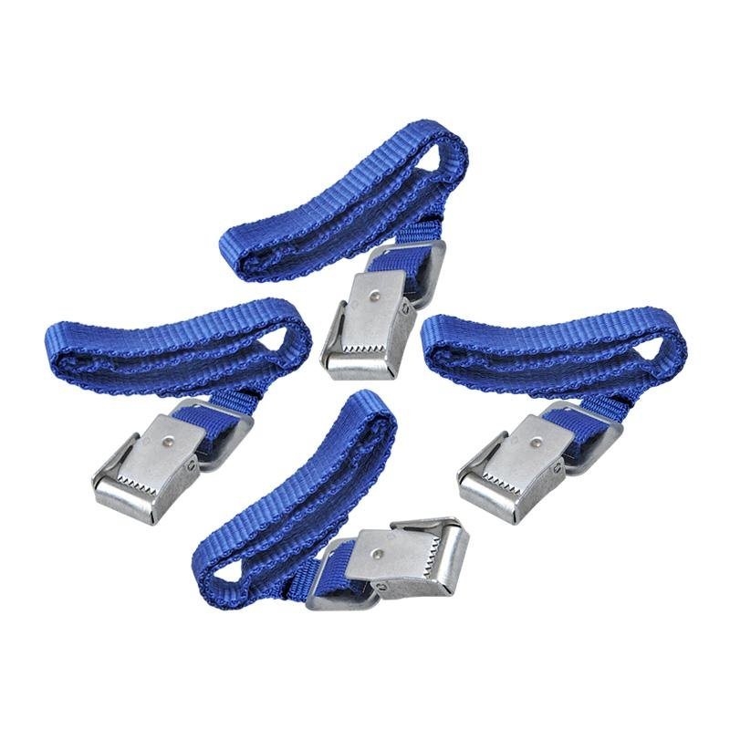 SPANBANDJES MET METALEN GESP 4 STUKS
