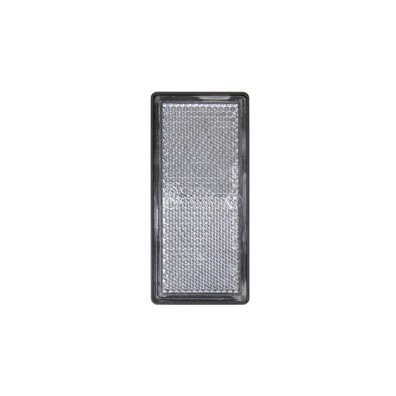 REFLECTOR WIT 85X39MM ZELFKLEVEND MET GRONDPLAAT - BULK