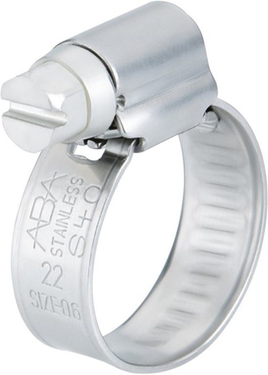 ABA SLANGKLEM RVS A4 BR 12MM 200-231MM (50)