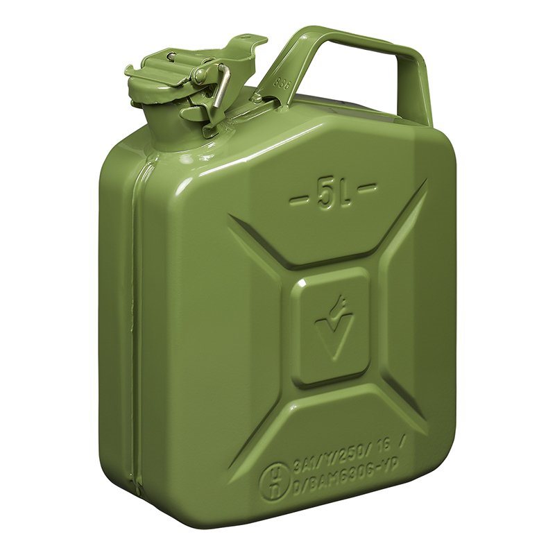 JERRYCAN METAAL GROEN UN- & TÜV/GS-GEKEURD