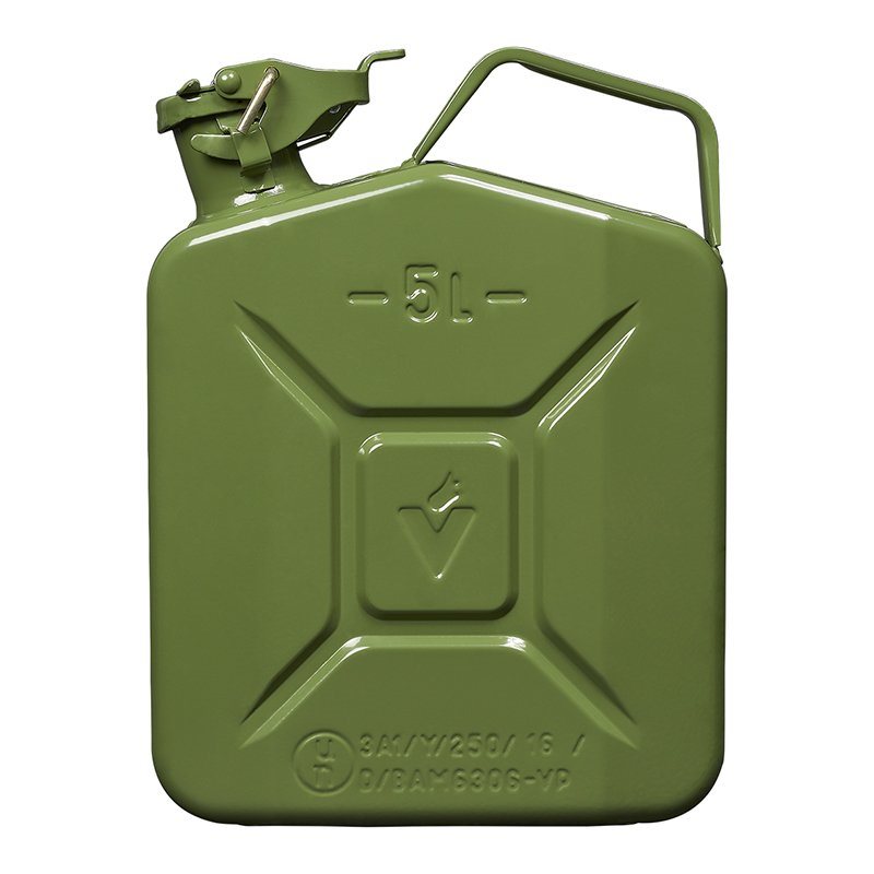 JERRYCAN METAAL GROEN UN- & TÜV/GS-GEKEURD 2