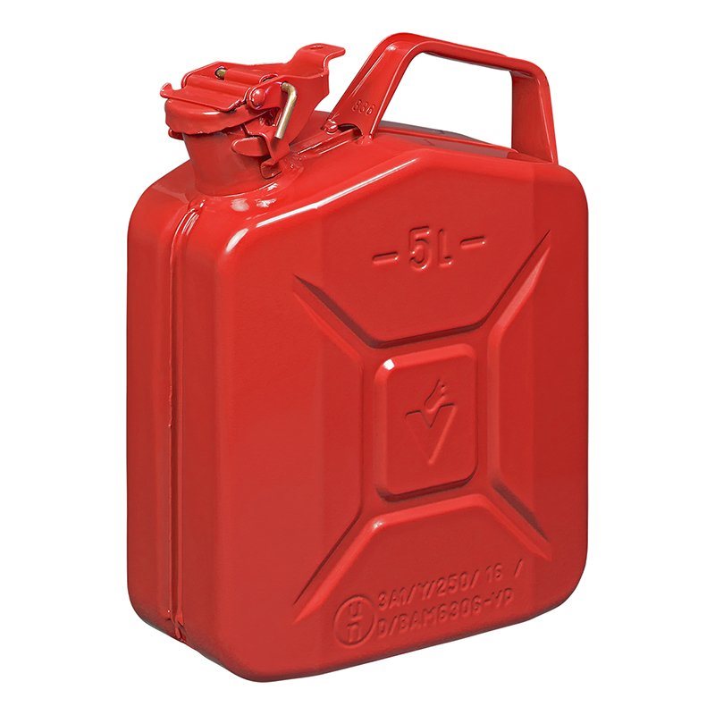 JERRYCAN METAAL ROOD UN- & TÜV/GS-GEKEURD