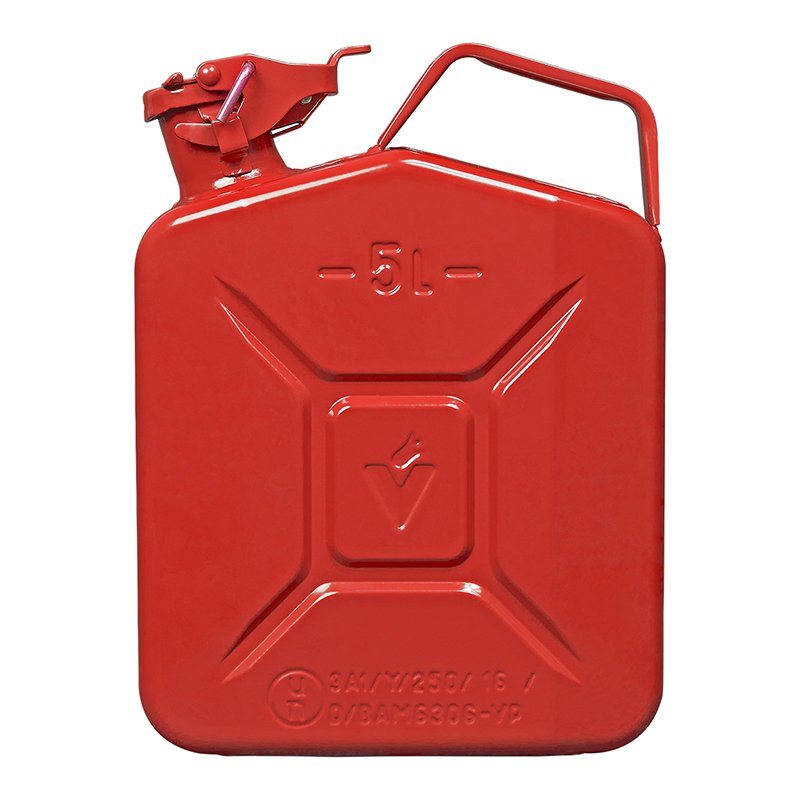 JERRYCAN METAAL ROOD UN- & TÜV/GS-GEKEURD 2