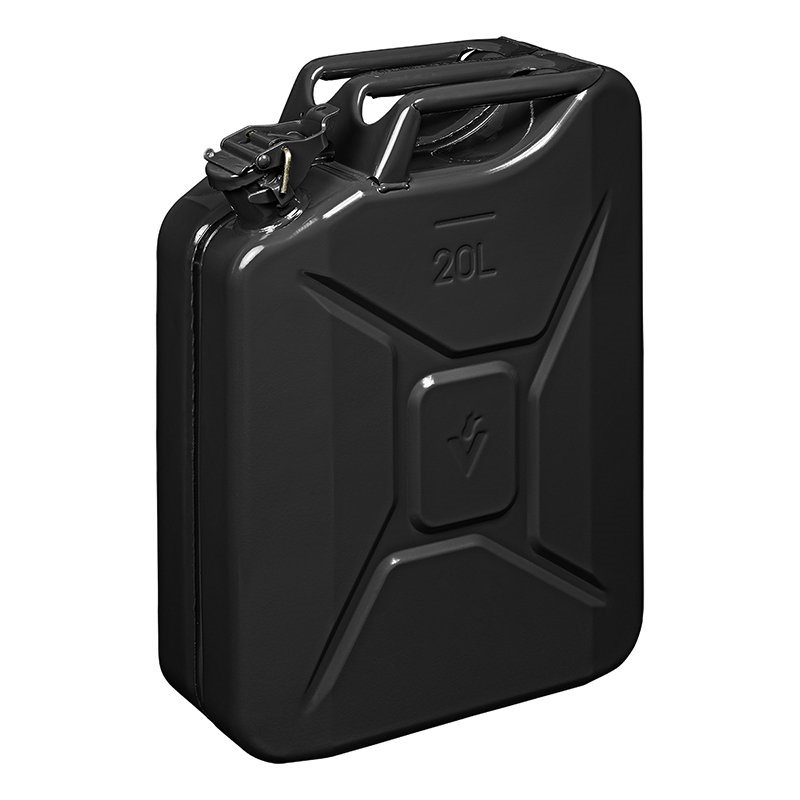 JERRYCAN METAAL ZWART UN- & TÜV/GS-GEKEURD 20 LITER