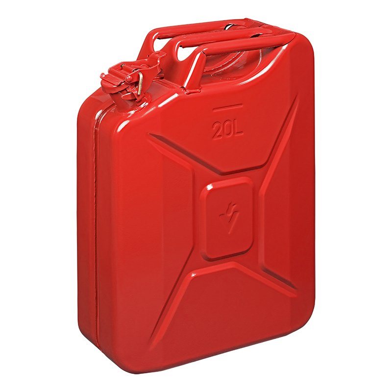 JERRYCAN METAAL ROOD UN- & TÜV/GS-GEKEURD 20 LITER
