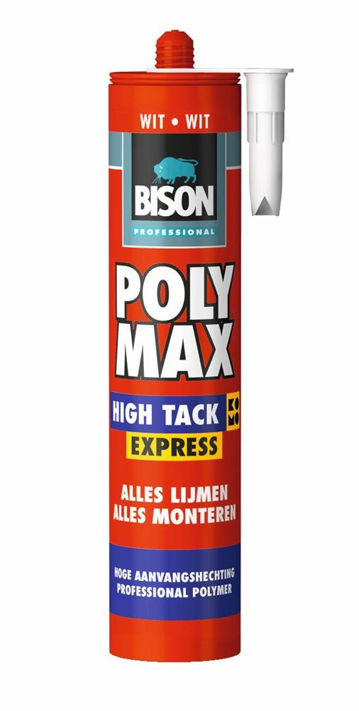 BISON PROFESSIONAL POLY MAX HIGH TACK EXPRESS KOKER  WIT