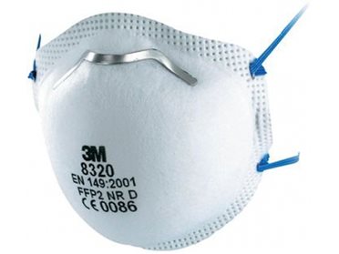 3M STOFMASKER 8320, FFP2, NPF 10, ZONDER VENTIEL (10)