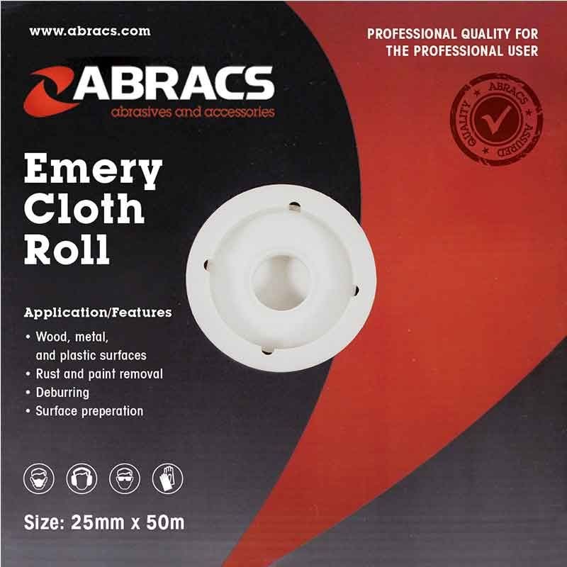ABRACS SCHUURLINNEN 38 MM X 50 MTR X 120K