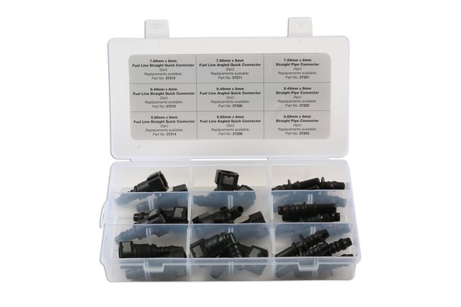 ASSORTMENT FUEL HOSE CONNECTORS 85-PIECE (1PC)