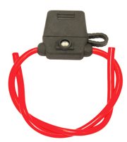 LED ZEKERINGHOUDER STEEKZEKERING NORM RODE DRAAD 3,0MM