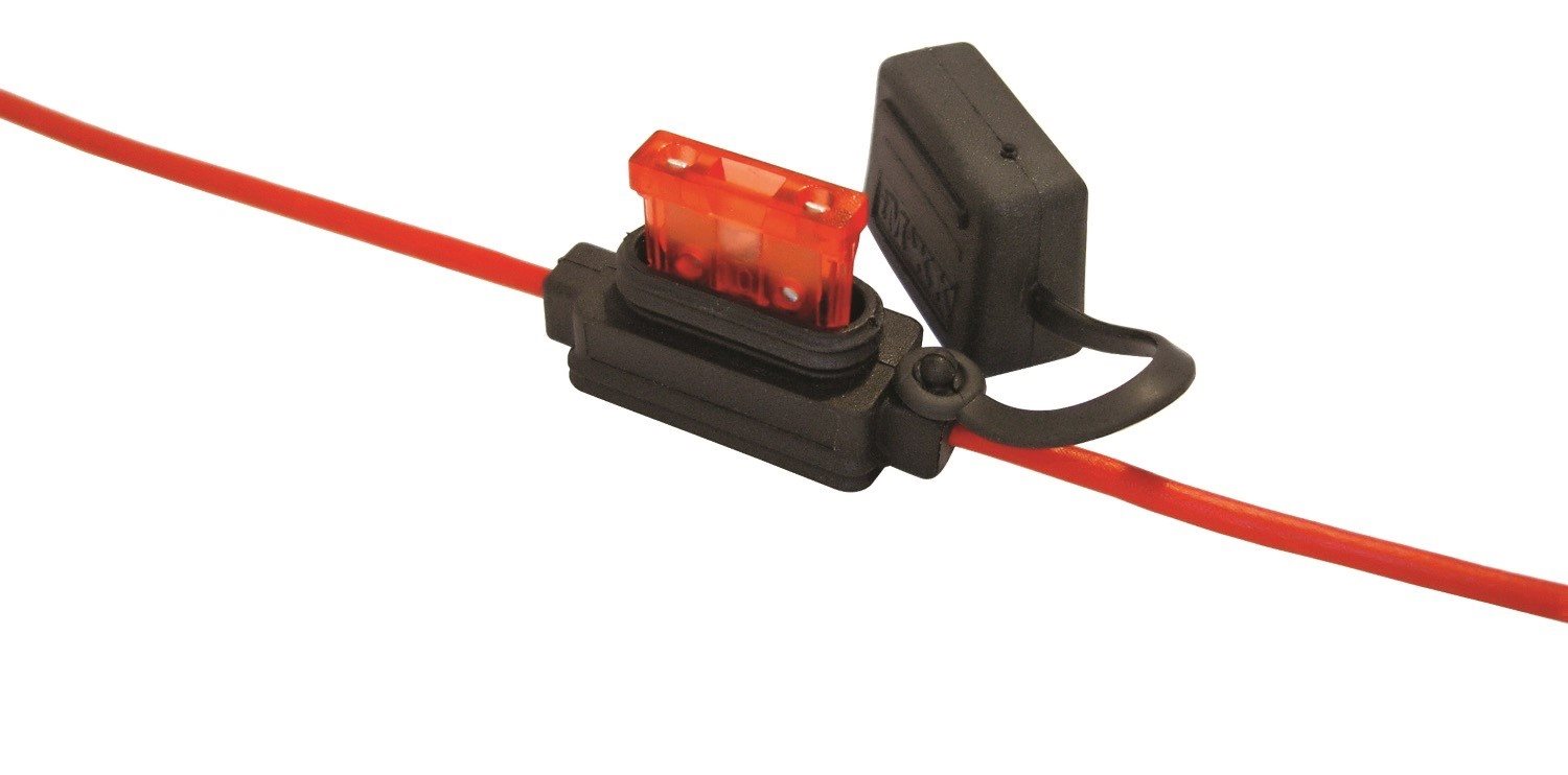 ZEKERINGHOUDER STEEKZEKERING NORM RODE DRAAD 3,0MM