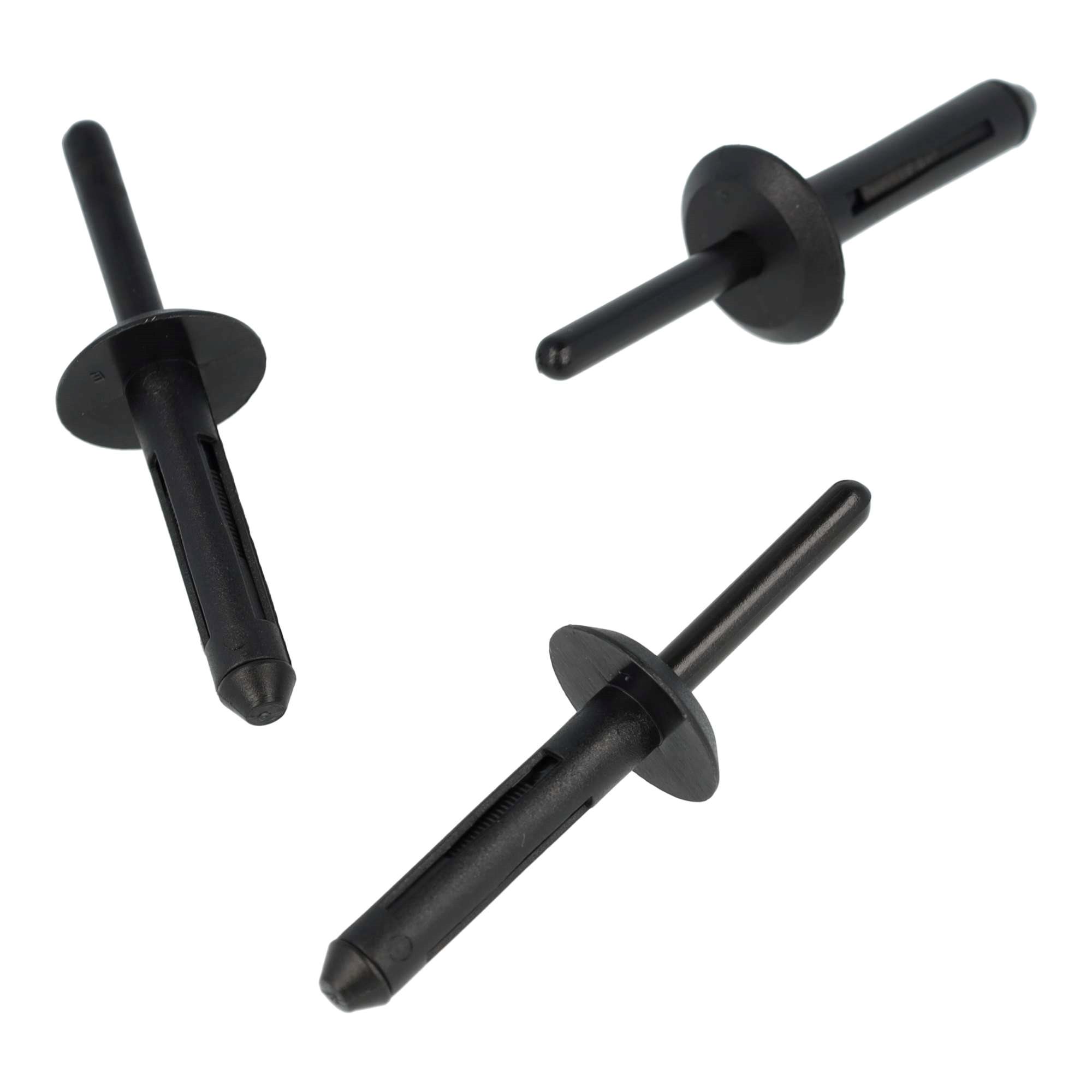 BLIND KLINKNAGEL KUNSTSTOF ZWART 6,0X31,5 DIAMETER=17