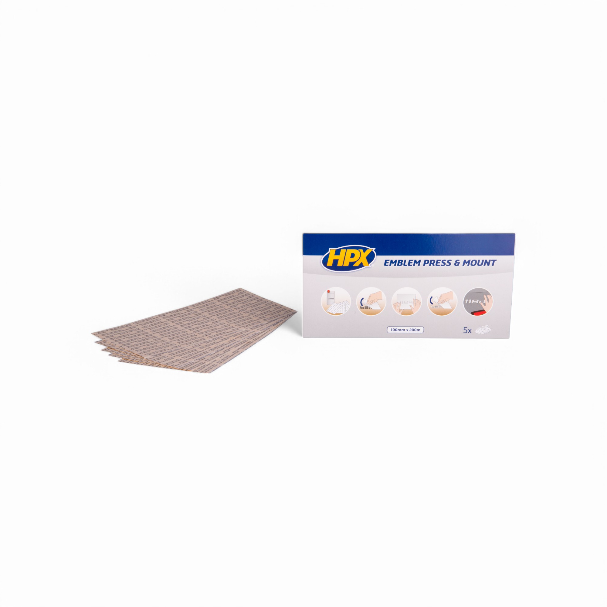 HPX LIJMSTRIPS - TRANSPARANT 100MMX200MM