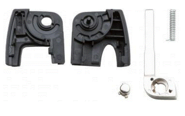 AUTOSLEUTEL LEGE BEHUIZING FLIP KEY 2