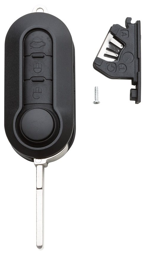 AUTOSLEUTEL FIAT -LEGE BEHUIZING- INCLUSIEF 3 BUTTONS
