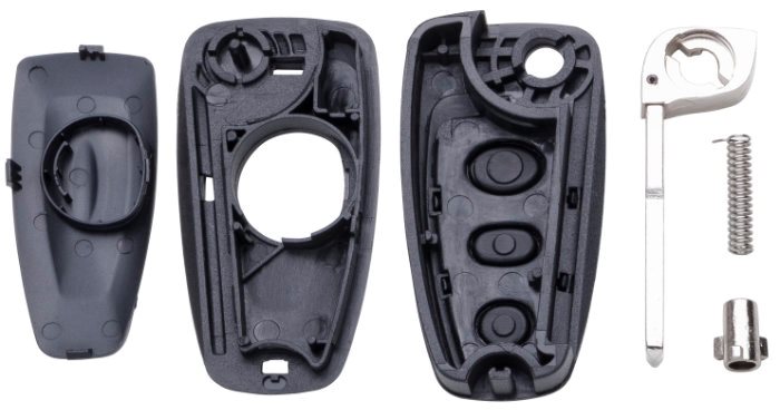 AUTOSLEUTEL FORD -LEGE BEHUIZING- INCLUSIEF 3 BUTTONS 2