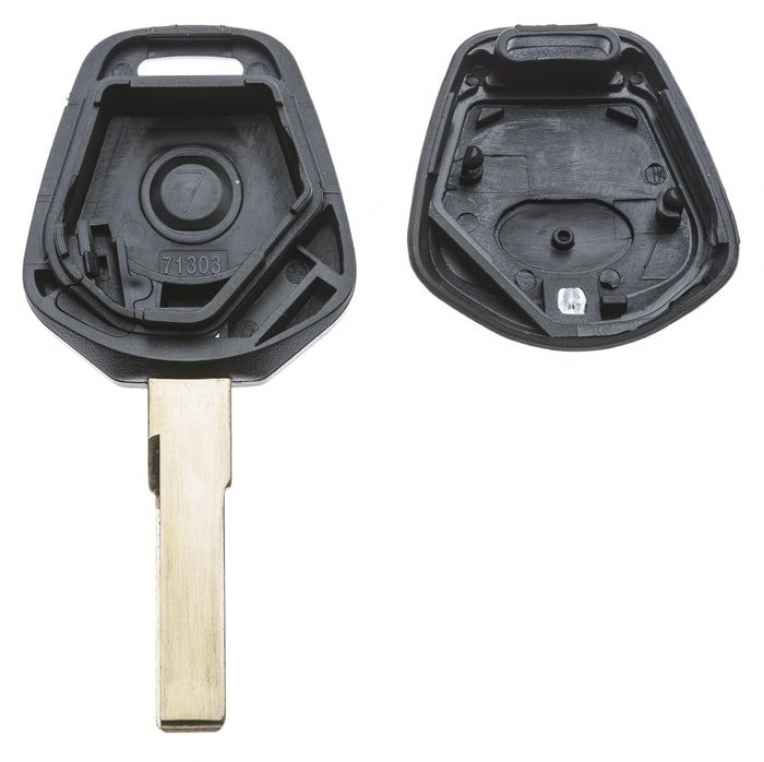 AUTOSLEUTEL PORSCHE -LEGE BEHUIZING- INCLUSIEF 1 BUTTON