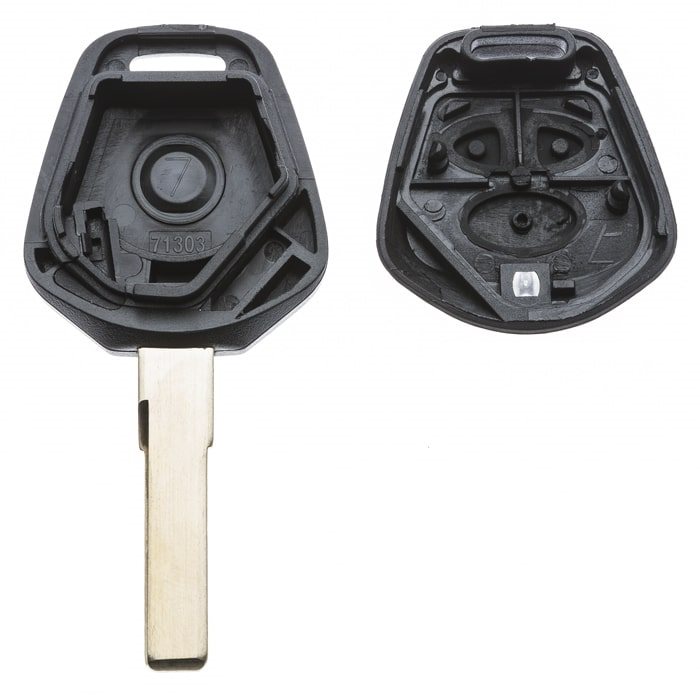 AUTOSLEUTEL PORSCHE -LEGE BEHUIZING- INCLUSIEF 3 BUTTONS